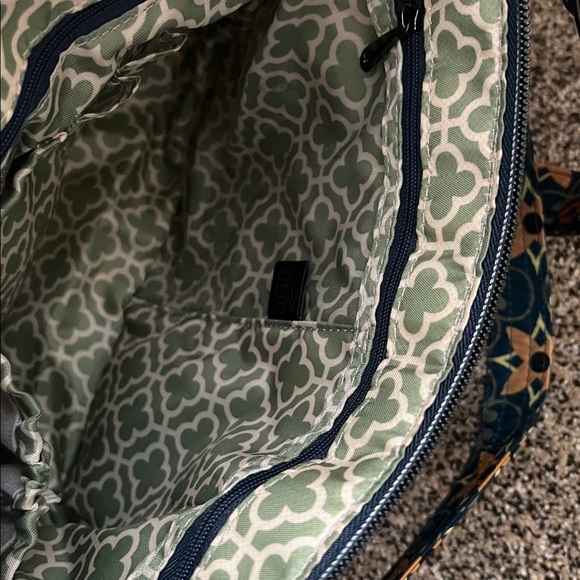 LUG Swivel Convertible Tiles Teal Patterned Shoulder Bag with Crossbody Strap - Picture 9 of 9